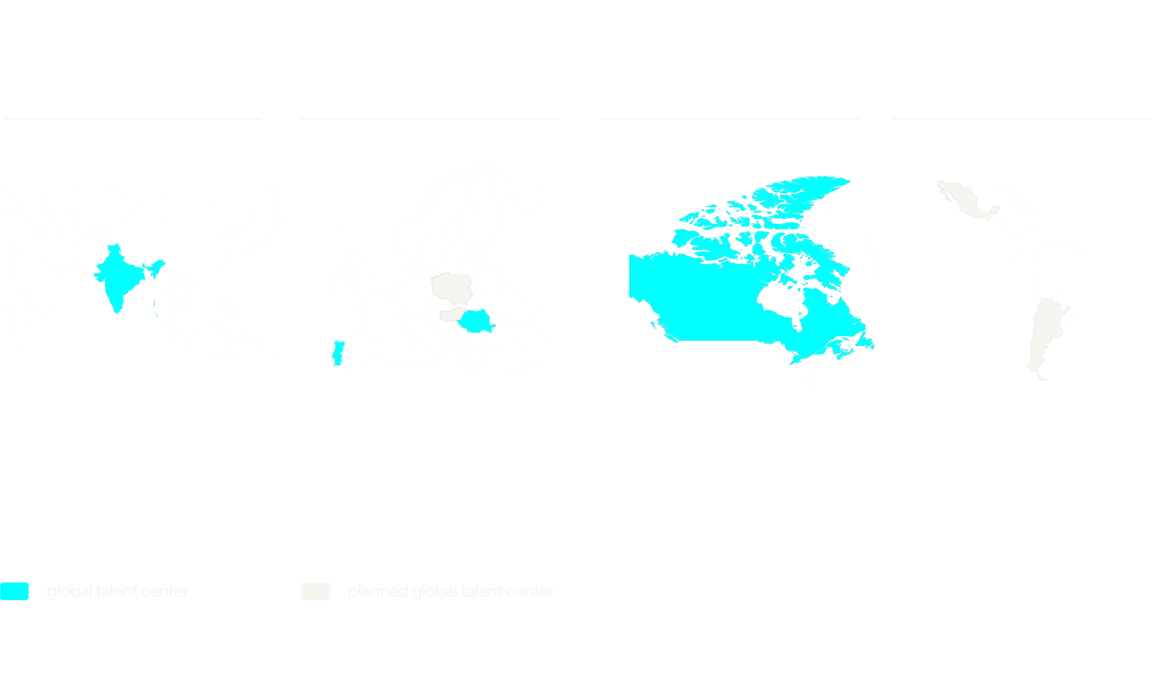 map of our global delivery centers